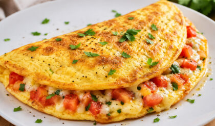 Omelete para o café da manhã