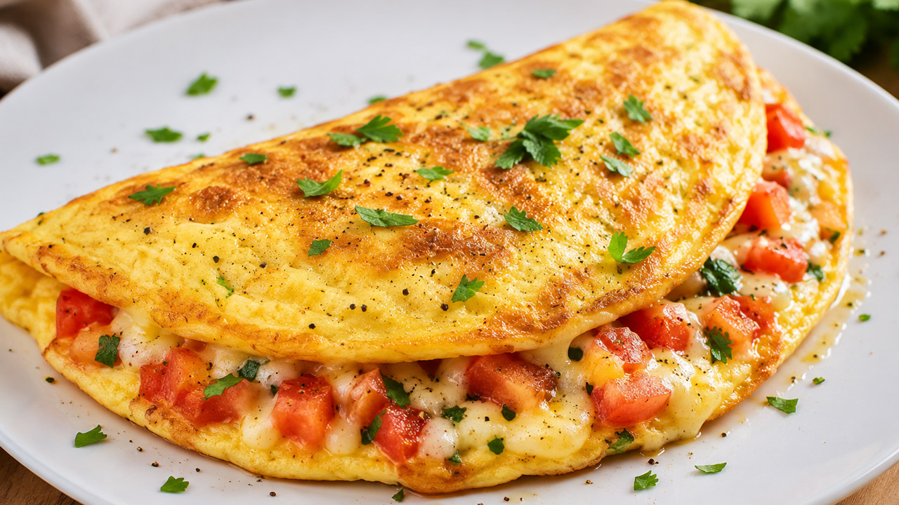 Omelete para o café da manhã