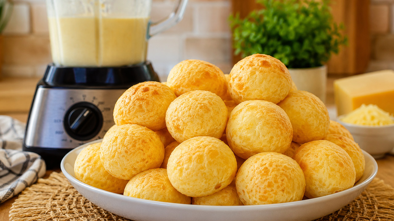 Pão de queijo de liquidificador