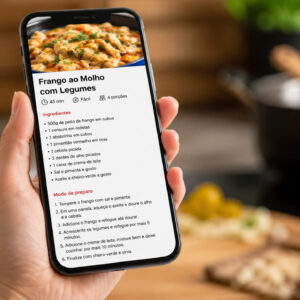 Receitas online no celular