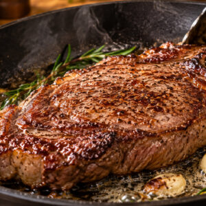Bife para o almoço