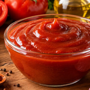 Ketchup caseiro saudável feito com tomates