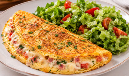 Omelete para o jantar