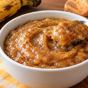 Doce de banana caseiro em pasta