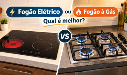 Fogão elétrico ou fogão a gás