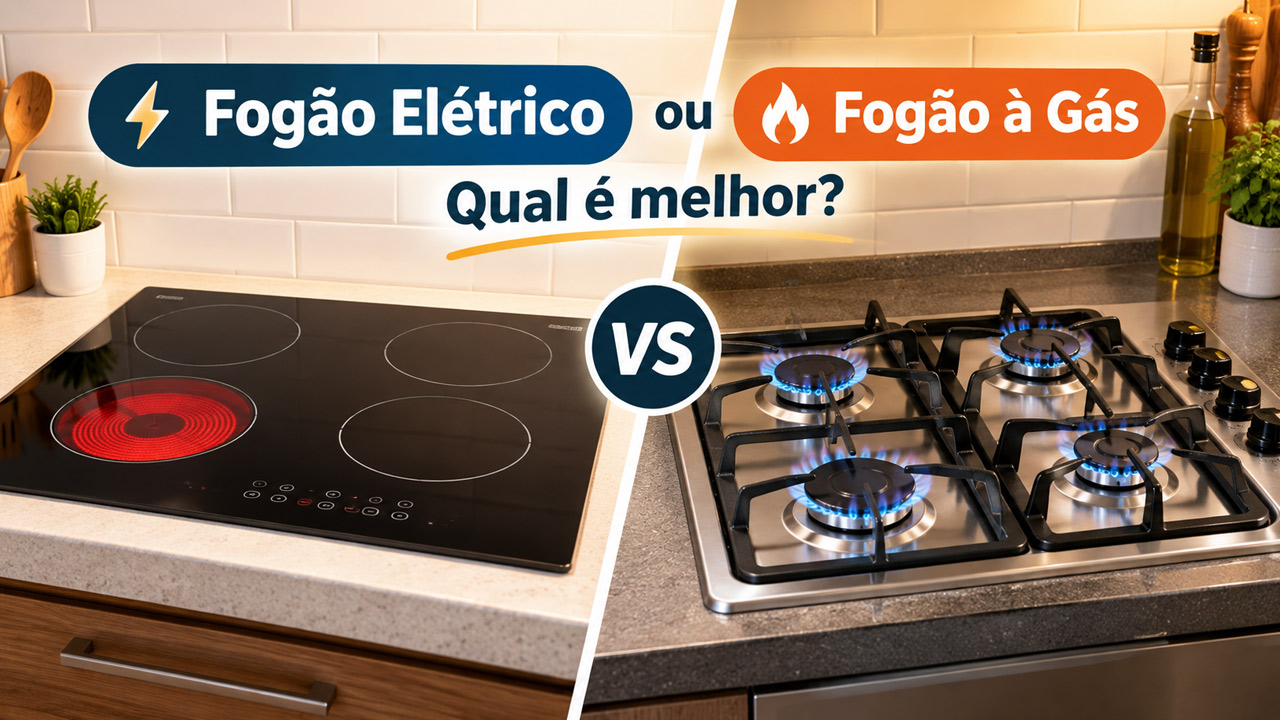 Fogão elétrico ou fogão a gás