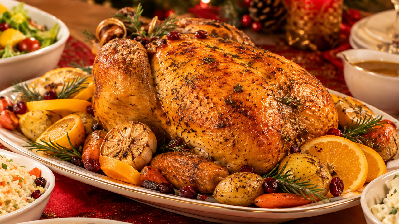 Frango Assado para Fazer no Natal Frango Assado para fazer no Natal